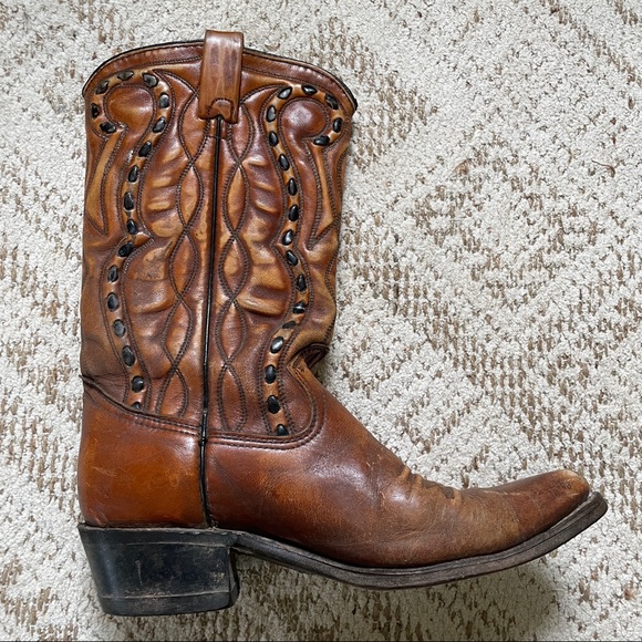 Vintage Leather Cowboy Boots - Picture 4 of 12